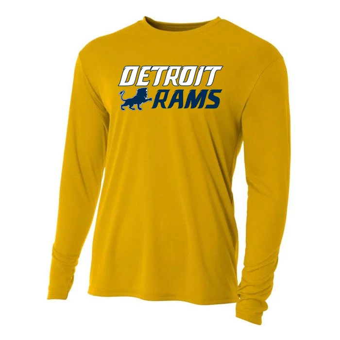 Detroit Rams Lion Cooling Performance Long Sleeve Crew