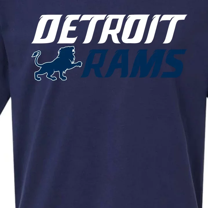 Detroit Rams Lion Sueded Cloud Jersey T-Shirt