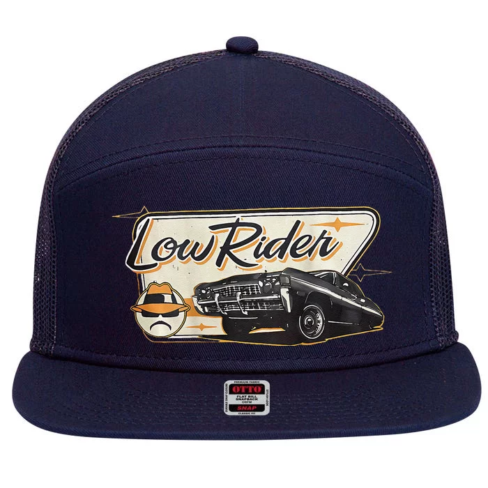 Del Rio Lowrider Motel 7 Panel Mesh Trucker Snapback Hat