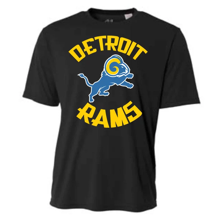 Detroit Rams Logo Cooling Performance Crew T-Shirt