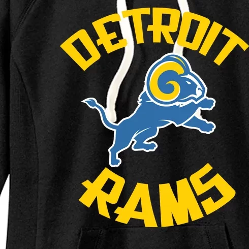 Detroit Rams Logo Women's Fleece Hoodie