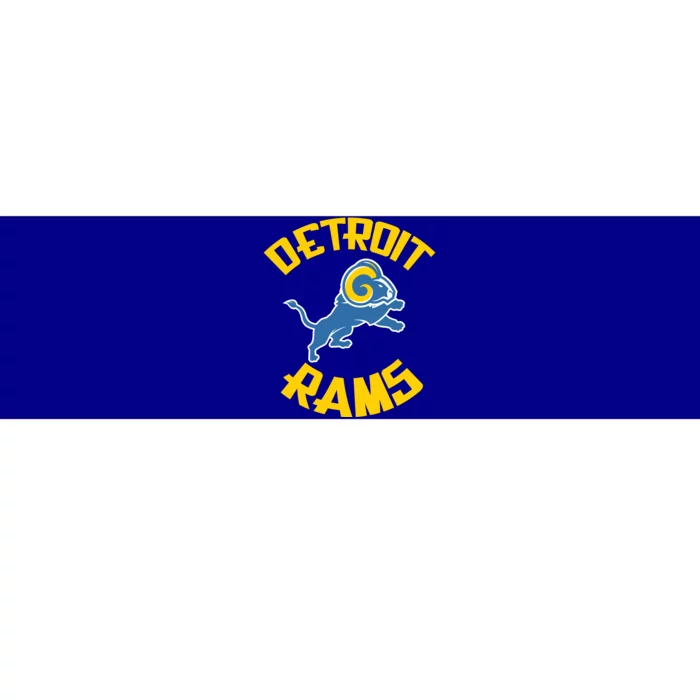 Detroit Rams Logo Bumper Sticker