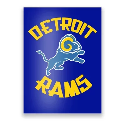 TeeShirtPalace Detroit Rams Number 9 Funny Lions Long Sleeve Shirt