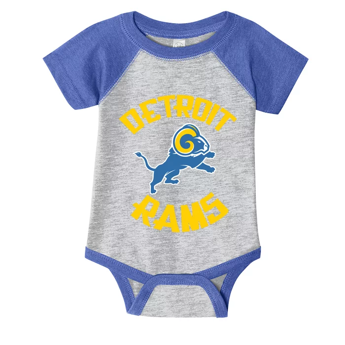 Detroit Rams Logo Infant Baby Jersey Bodysuit