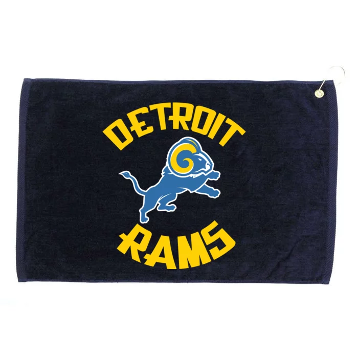 Detroit Rams Logo Grommeted Golf Towel