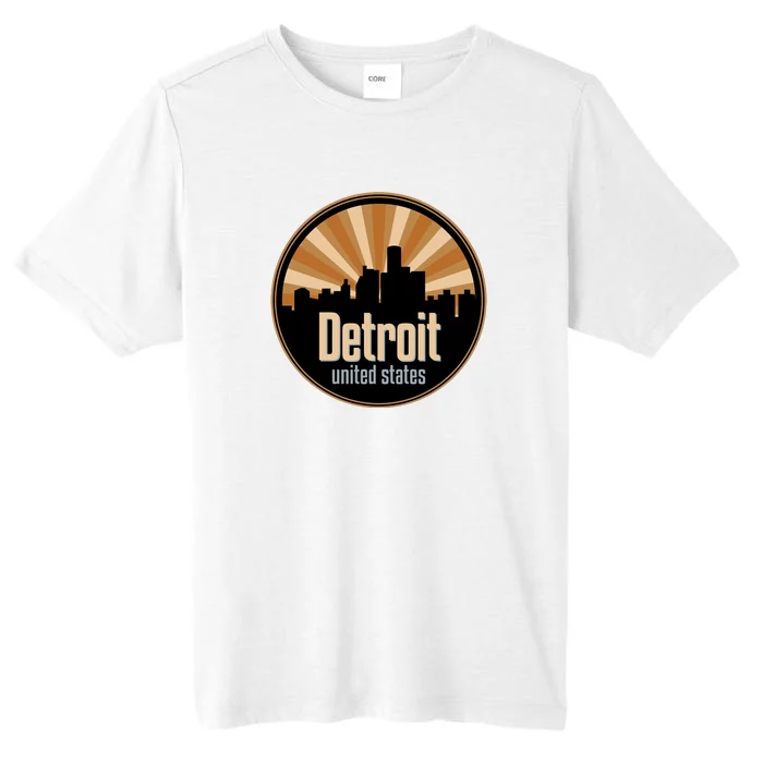 Detroit Record Label Skyline Symbol ChromaSoft Performance T-Shirt