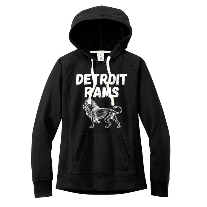 Detroit Rams Lion Women's Fleece Hoodie