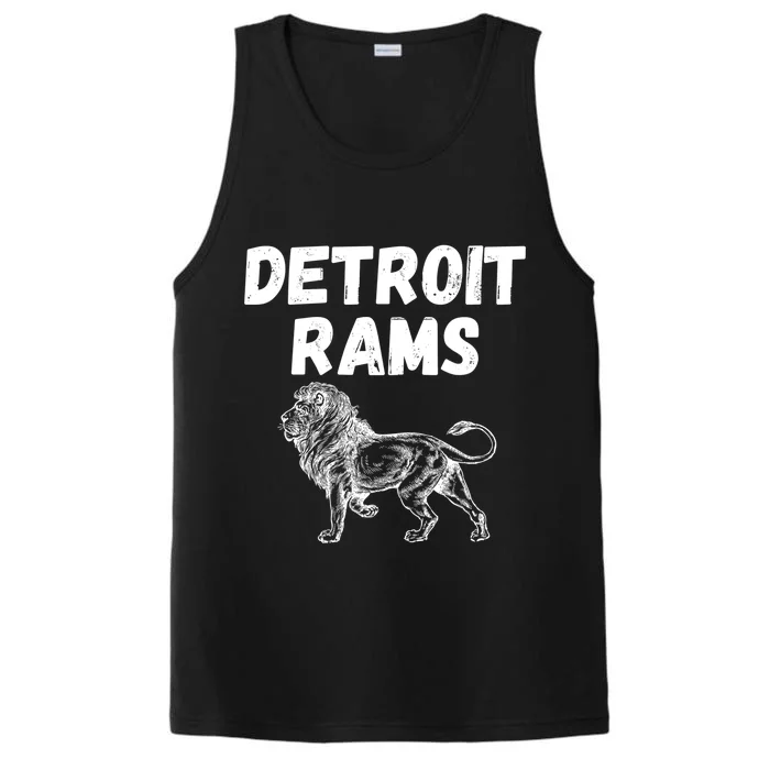 Detroit Rams Lion Performance Tank