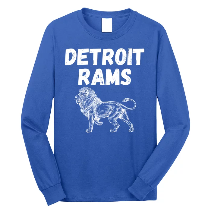 Detroit Rams Lion Long Sleeve Shirt