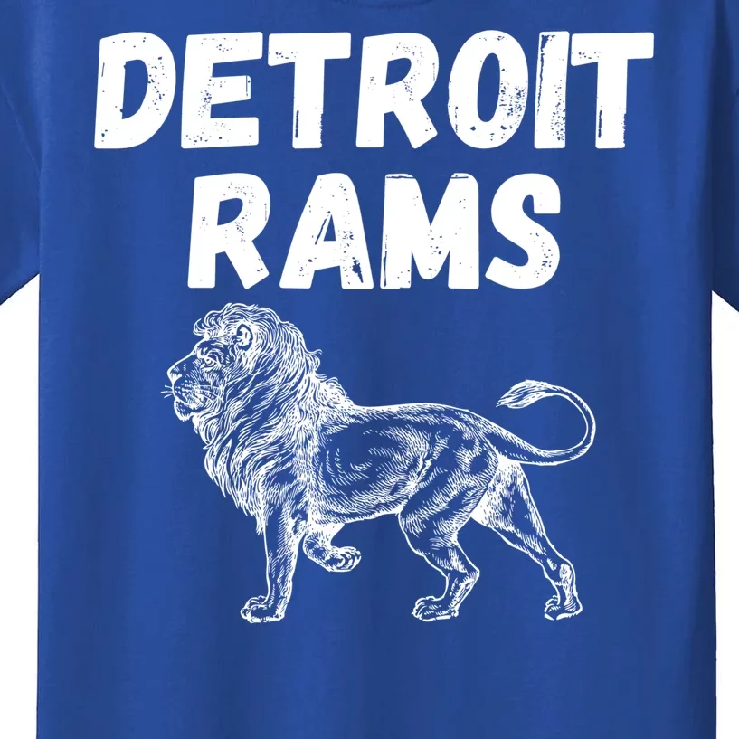 Detroit Rams Lion Kids T-Shirt