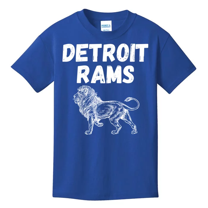 Detroit Rams Lion Kids T-Shirt