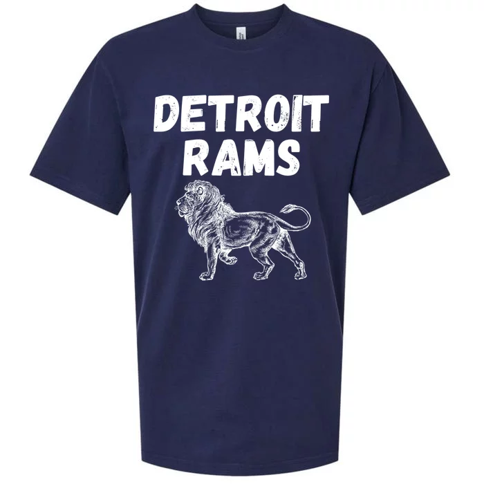 Detroit Rams Lion Sueded Cloud Jersey T-Shirt