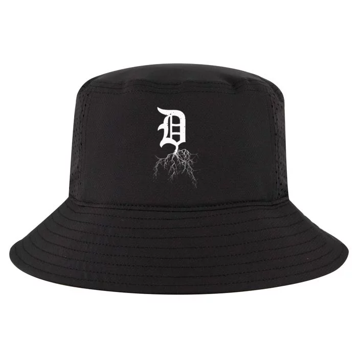 Detroit Roots Michigan American Born Rooted American Cool Comfort Performance Bucket Hat