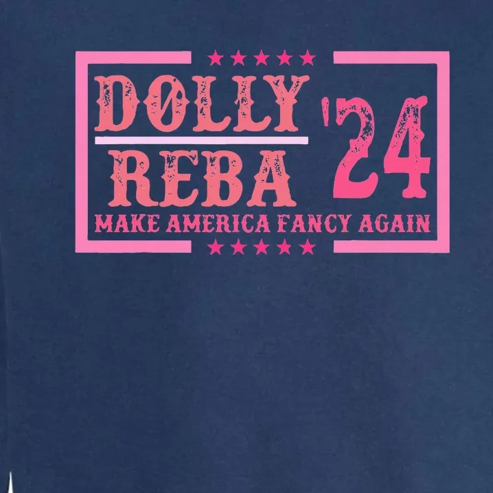 Dolly Reba24 Make America Fancy Again Cowboy Garment-Dyed Sweatshirt