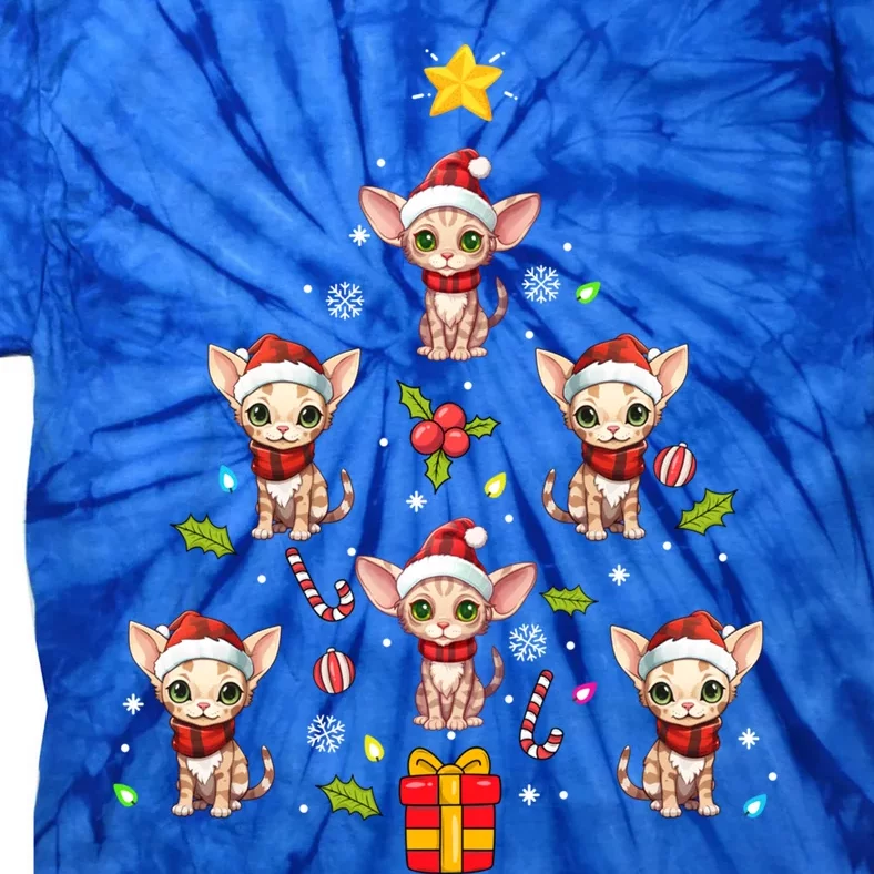 Devon Rex Merry Christmas Tree Ornat Gift Tie-Dye T-Shirt