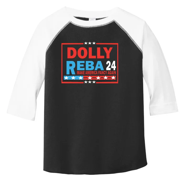 Dolly Reba Make America Fancy Again Toddler Fine Jersey T-Shirt