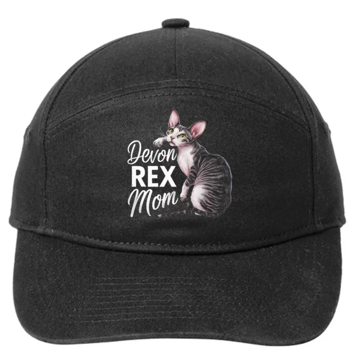 Devon Rex Mom 7-Panel Snapback Hat