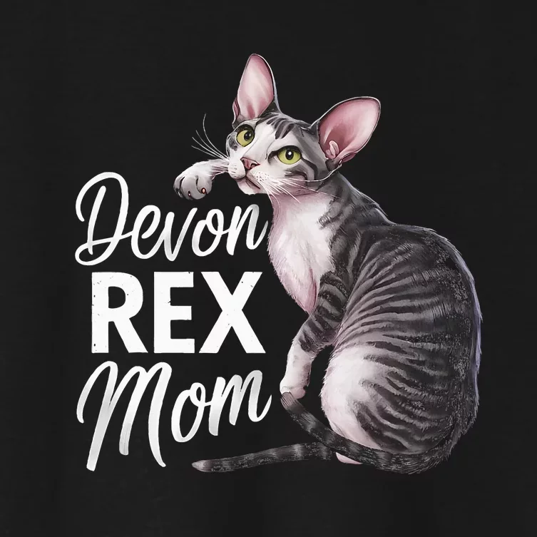 Devon Rex Mom Women's Crop Top Tee