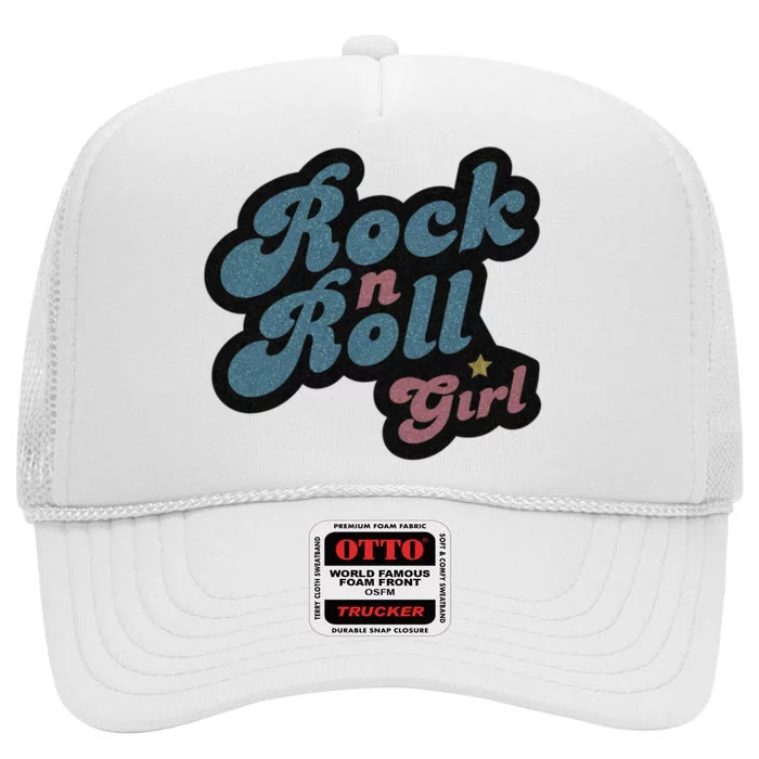 Darla Rock N Roll Girl High Crown Mesh Trucker Hat