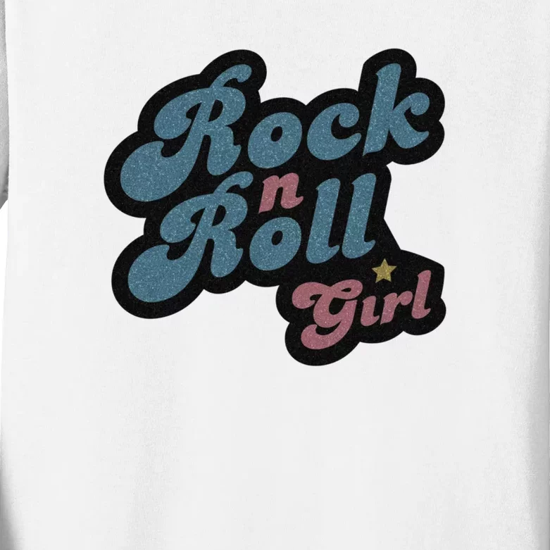 Darla Rock N Roll Girl Kids Long Sleeve Shirt