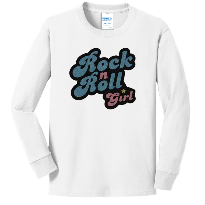 Darla Rock N Roll Girl Kids Long Sleeve Shirt