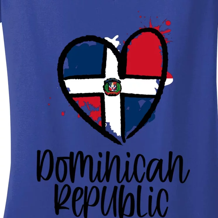 Dominican Republic Northern America Spanish Dominican Gift Women's V-Neck T-Shirt