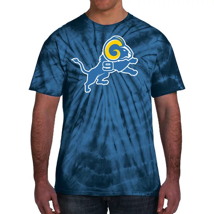 Detroit Rams Number 9 Tie-Dye T-Shirt