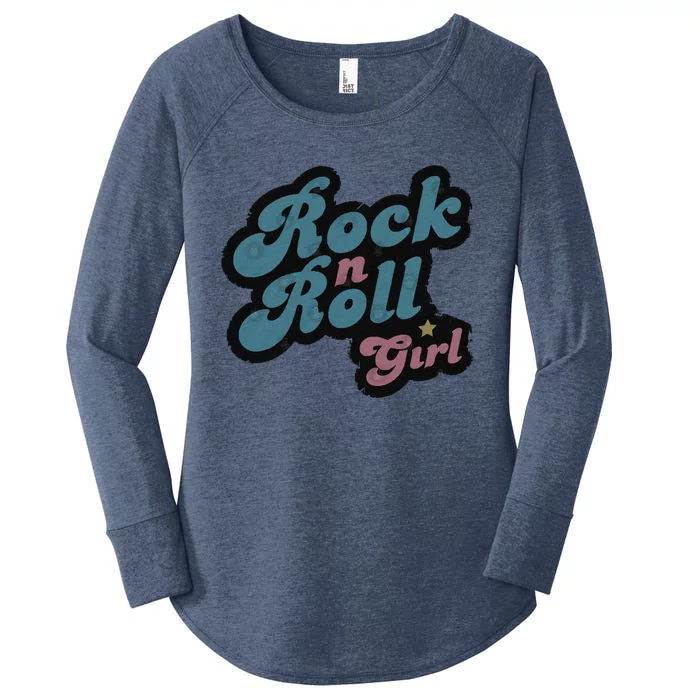 Darla Rock N Roll Girl Women's Perfect Tri Tunic Long Sleeve Shirt