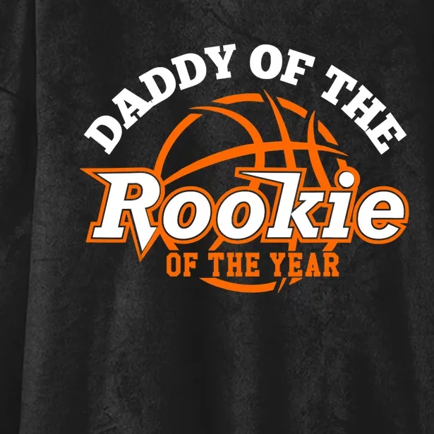 Dad Rookie Of The Year Basketball,Daddy Of The Rookie Hooded Wearable Blanket