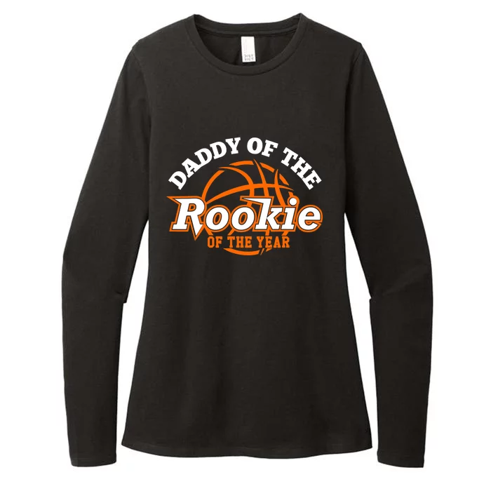 Dad Rookie Of The Year Basketball,Daddy Of The Rookie Womens CVC Long Sleeve Shirt