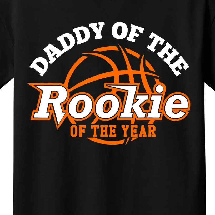 Dad Rookie Of The Year Basketball,Daddy Of The Rookie Kids T-Shirt