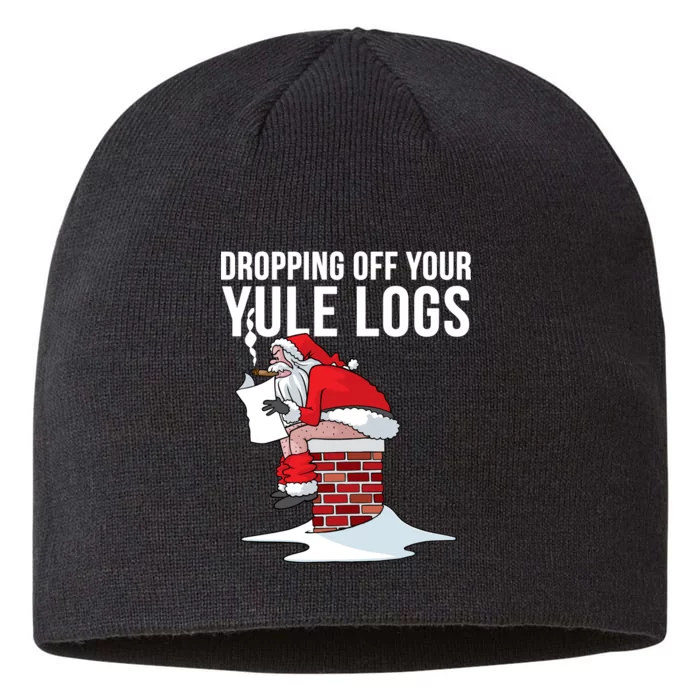 Dropping Off Your Yule Logs 8 1/2in Sustainable Knit Beanie