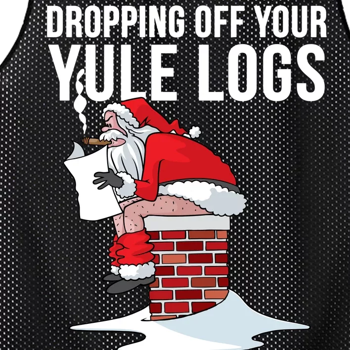 Dropping Off Your Yule Logs Mesh Reversible Basketball Jersey Tank