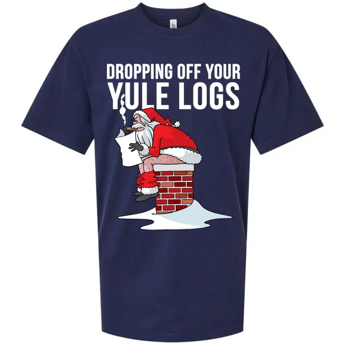 Dropping Off Your Yule Logs Sueded Cloud Jersey T-Shirt