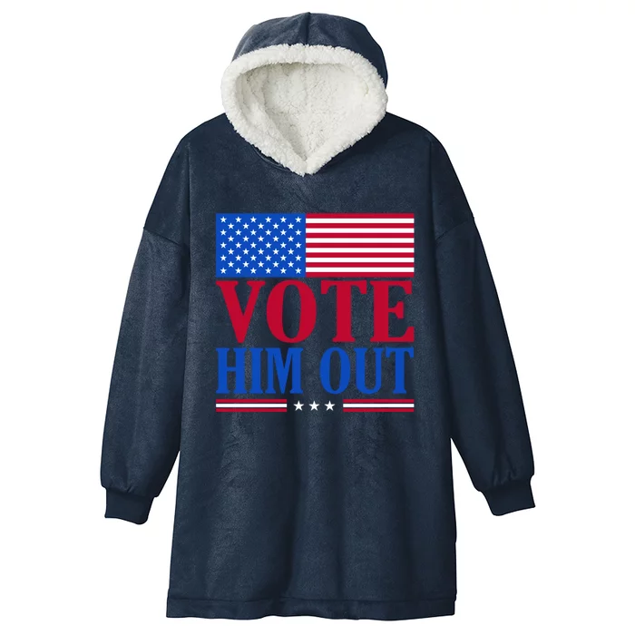 Democratic Republican Party Usa Flag Elections Quote Gift Hooded Wearable Blanket