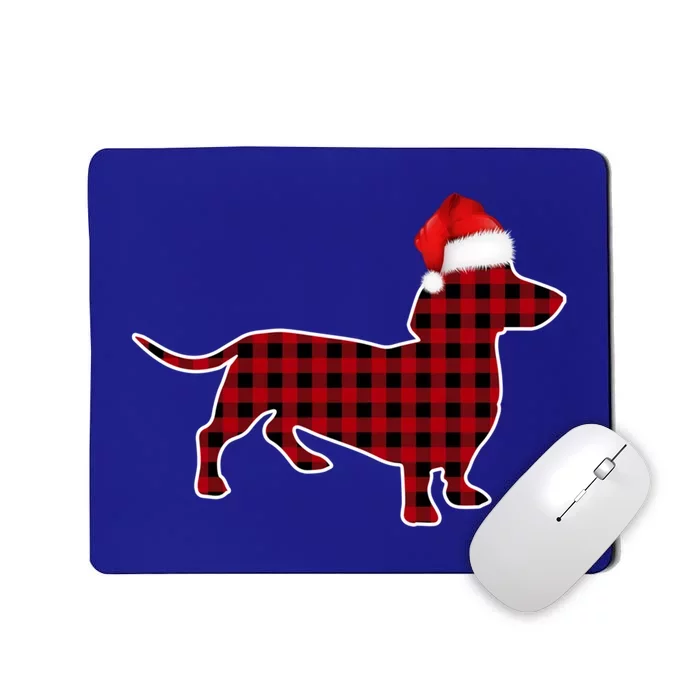 Dachshund Red Plaid Buffalo Christmas Pajamas Family Funny Gift Great Gift Mousepad