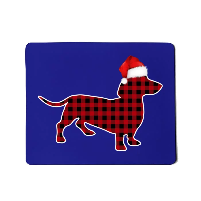 Dachshund Red Plaid Buffalo Christmas Pajamas Family Funny Gift Great Gift Mousepad