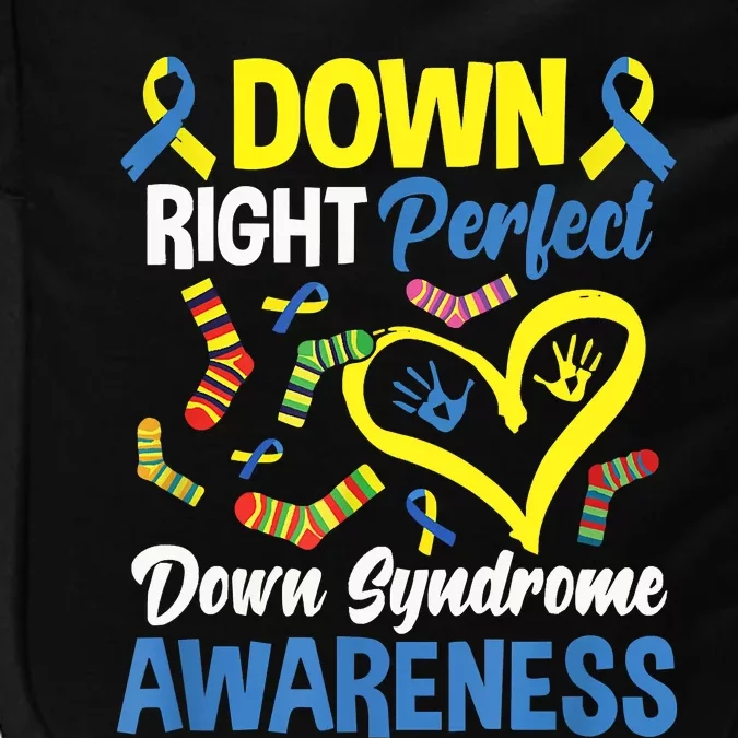 Down Right Perfect Down Syndrome Awareness Impact Tech Backpack