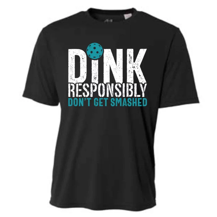 Dink Responsibly Pickleball Player Funny Pickleball Cooling Performance Crew T-Shirt