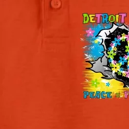 Detroit Rocks Peace Freedom Dry Zone Grid Performance Polo