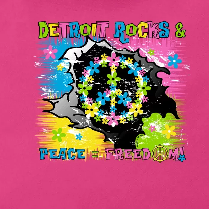 Detroit Rocks Peace Freedom Zip Tote Bag