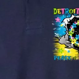 Detroit Rocks Peace Freedom Softstyle Adult Sport Polo