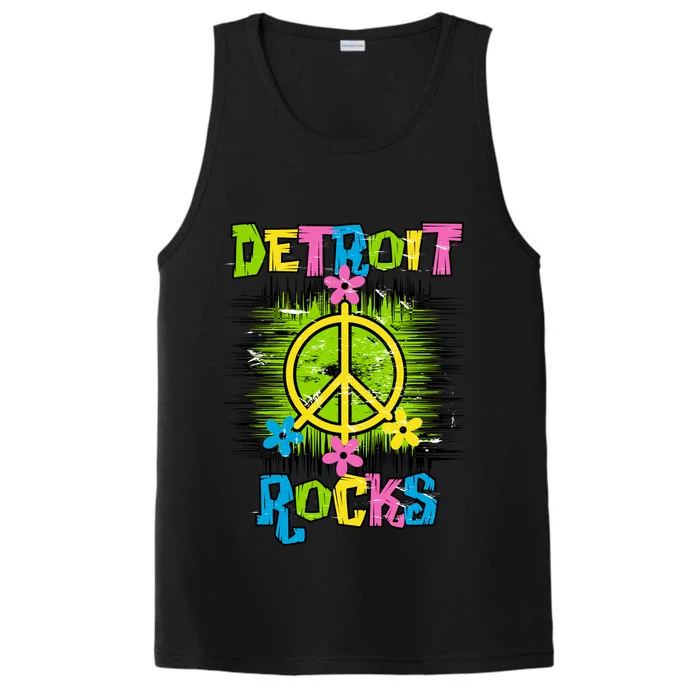 Detroit Rocks Peace Performance Tank