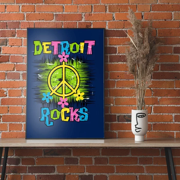 Detroit Rocks Peace Poster