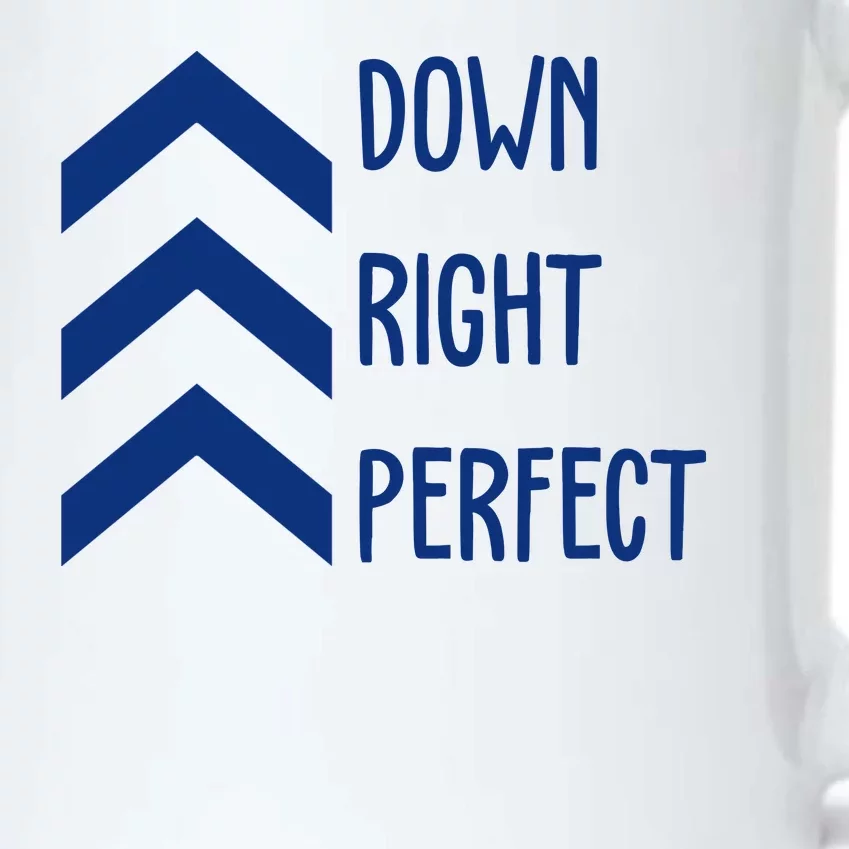 Down Right Perfect Down Syndrome Awareness Black Color Changing Mug