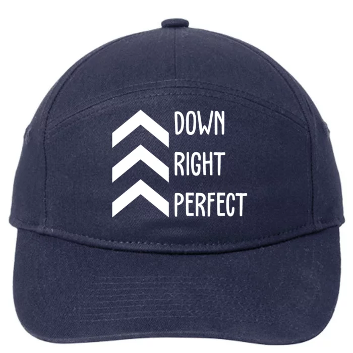 Down Right Perfect Down Syndrome Awareness 7-Panel Snapback Hat