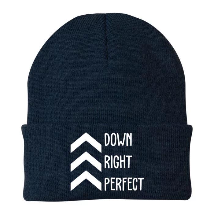 Down Right Perfect Down Syndrome Awareness Knit Cap Winter Beanie