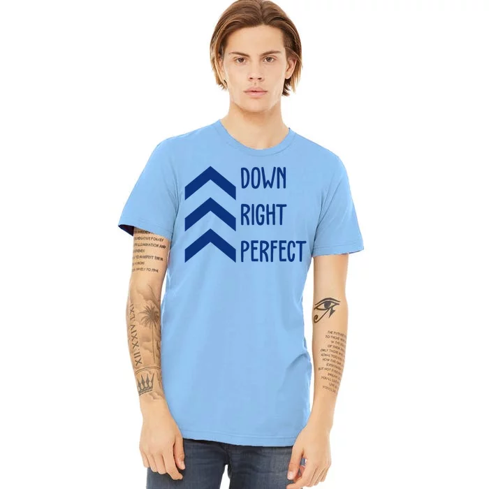 Down Right Perfect Down Syndrome Awareness Premium T-Shirt