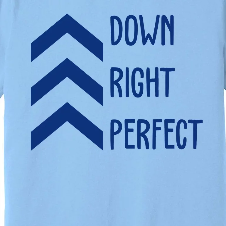 Down Right Perfect Down Syndrome Awareness Premium T-Shirt