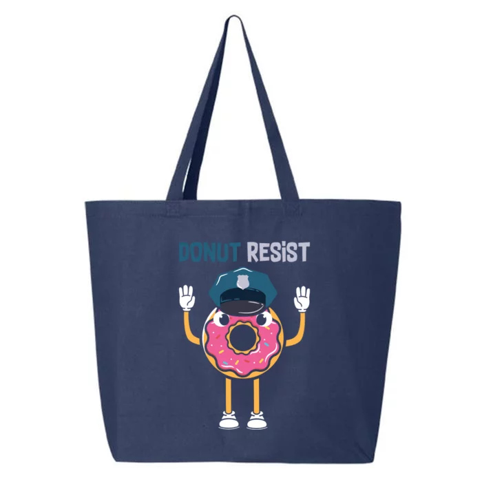 Donut Resist Police Officer Blue Line Donut Graphic Plus Size Shirt For Girl Boy 25L Jumbo Tote